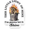 This Little Light Of Mine Im Gonna Let It Shine Stickers Adult Humor Waterproof Decal For Laptop Kindle Water Bottle Stanley Cup Bumper Phone Car