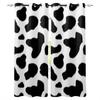 Cow Texture Kitchen Curtains Bedroom Decor Items Curtain Panel Window Curtains for Living Room