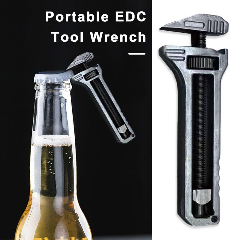 Mini Chiave Tascabile Portatile Multiuso Strumenti Per Campeggio All'aperto Compatto Lega di Titanio Apribottiglie Piccoli Strumenti da Esterno
