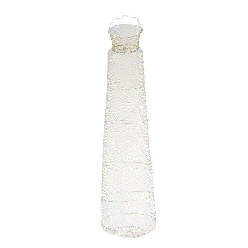 Collapsible Steel Wire Fish Trap & Basket Net for Fishing and Crabbing