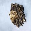 Animal Head Wall Decoration Statues Vintage Resin Lion Head Wall Hanging Decor Bedroom Home Simulation Statue Ornament