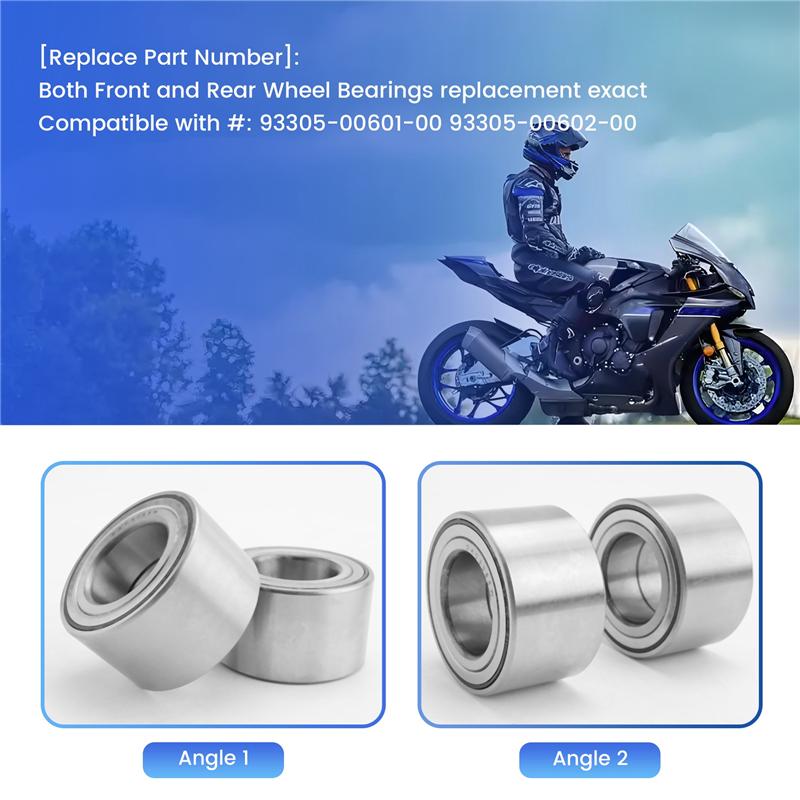 2Pcs For Arctic Cat Kawasaki Suzuki Yamaha Grizzly 350 400 550 700 Wheel Bearing 30X55X32 DAC3055W 1402-027 93305-00602