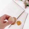 5Pcs Wooden Round Handle Stamp Reusable DIY Stamp for Scrapbooking Diary Crafts Greeting Cards Invitations Wooden Stamps