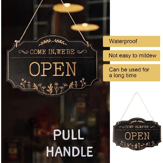 Open Closed Sign, 11.81x7.87in Open Closed Signs for Business Double Side Come in We’re Open Sorry We’re Closed Signs for Business Window Shop