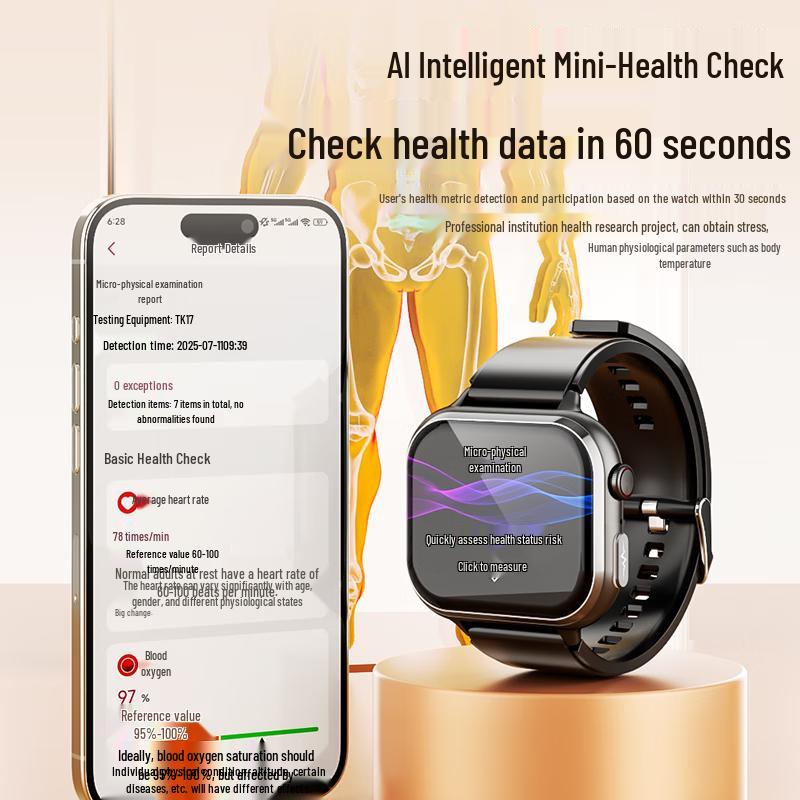 Naaldloos multifunctioneel gezondheidssmartwatch (CN-versie)