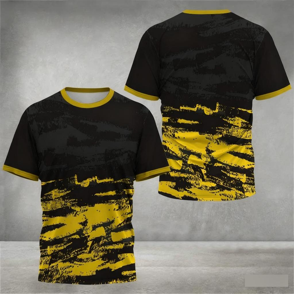 Summer, Outdoor Sports, Men's T-shirt, 3D Printing Design, Mountaineering, Trail Running,Casual Fashion,Quick Dry and Breathable