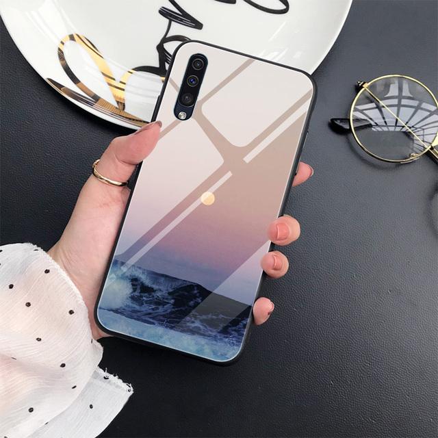 Sunrise Scenery Phone Case For Samsung Galaxy A52 A70 A71 A73 A53 A13 5g A03 A72 A22 A21s A03 Core A42 Tempered Glass Cover