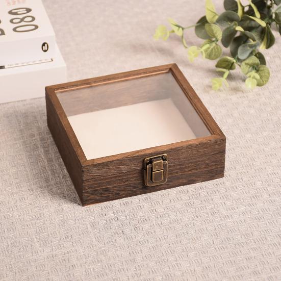 Dobře viditelná vitrína Velký stínový box na hmyz Dřevěná konstrukce Více velikostí Hladký okraj Vzorky hmyzu Úložná vitrína