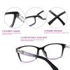 TUREZING Rectangular Reading Glasses Women Men High Quality HD Anti-Reflective Lenses Computer Diopter Prescription Eyeglasses