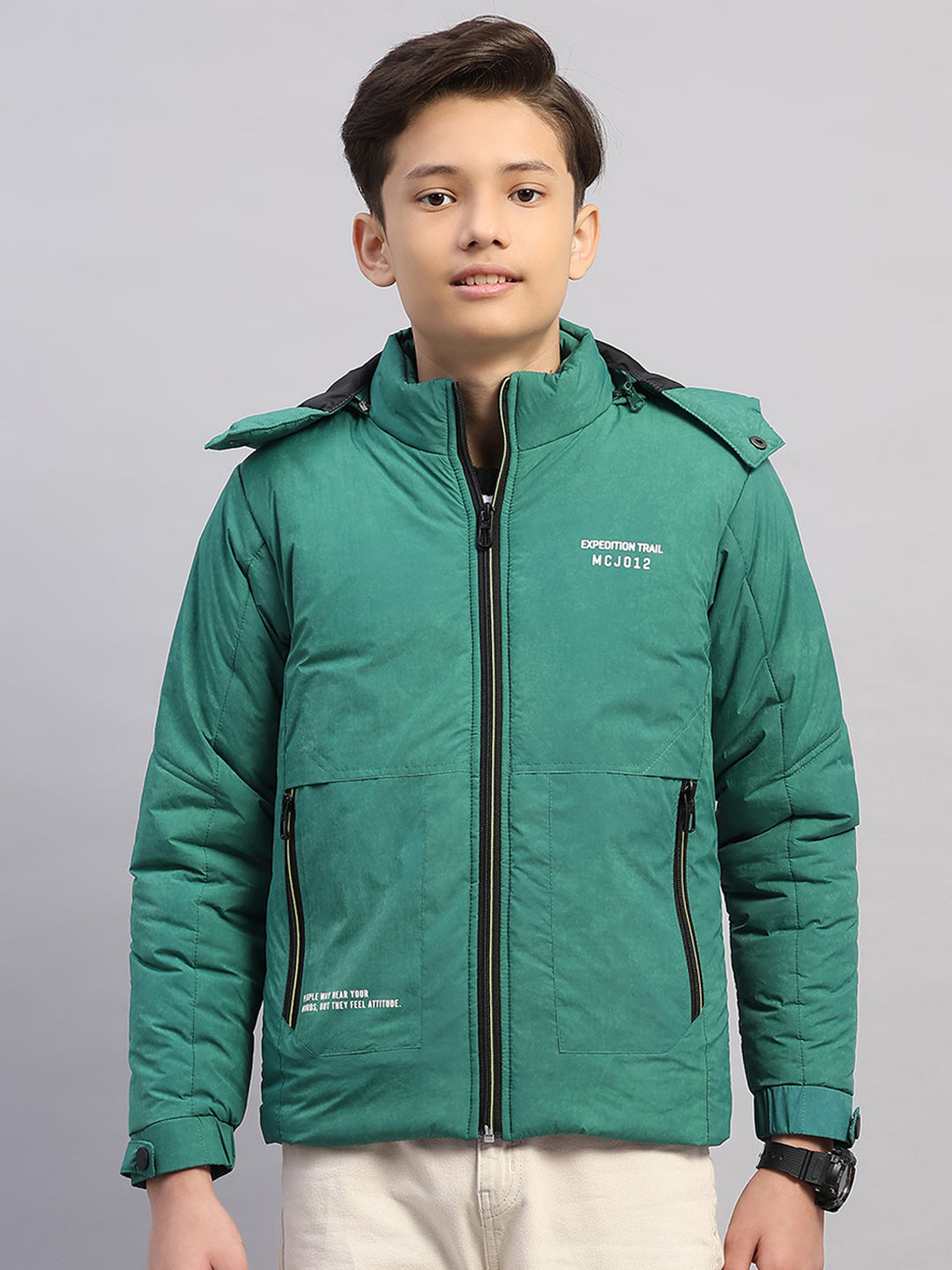 Monte Carlo Boy Regular Fit Green Jacket 4-5 Years