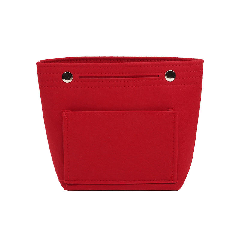 

Многофункциональный органайзер-вкладыш из фетра - Маленькая косметичка для хранения в сумочке и предметов первой необходимости для путешествий красный