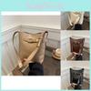 Fashionable Women's Bucket Bag In Black White Brown And Khaki Trendy Street Style