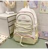 High-value cute primary school student spine care schoolbag female junior high school girl high school student backpack burden reduction