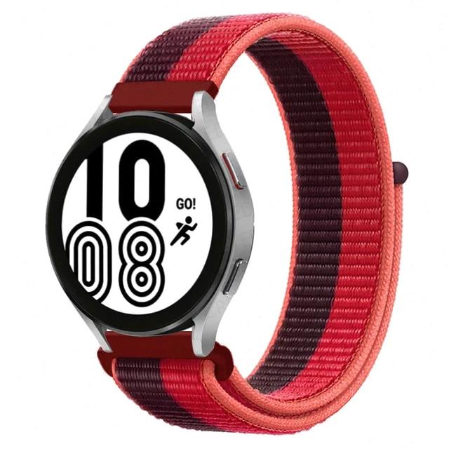 20mm 22mm Nylon-Schlaufenband Für Garmin Forerunner 265 965 255 255M 245 645 158/Venu 2Plus/Vivoactive 4 3/Venu SQ 2 Armband