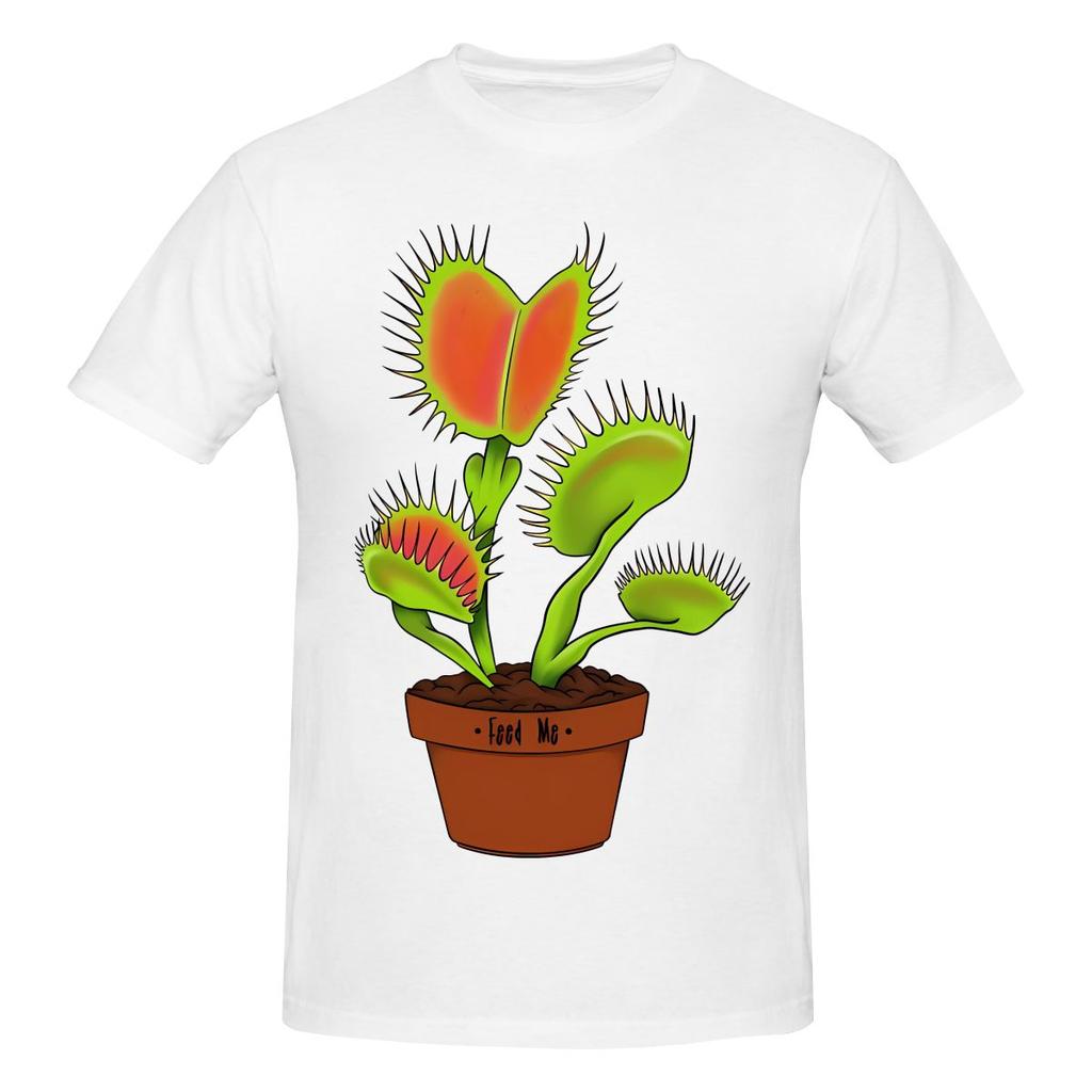 Botanical Plant Carnivorous Plant Dionaea Musciplua Not Pilling Tshirt Urban Casual Lazy Feeling Tees
