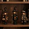 Thanksgiving Haunted House Props Rustic Witch Resin Figurine, Fall Halloween Tabletop Decor, Vintage Farmhouse Decorative Crafts for Shelves