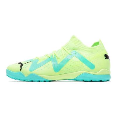 Pantofi Sport Future Match cu Șireturi și Guler Jos TT (Știfturi de cauciuc) Iarbă Naturală Material Rezistent Ghete de Fotbal Bărbați Ghete de Fotbal Galben Verde 107184-03