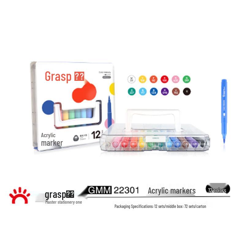 Master Soft-Tip Acrylic Marker Pens for Students & Art - 36, 48 Opaque, or 60 Layerable Colors