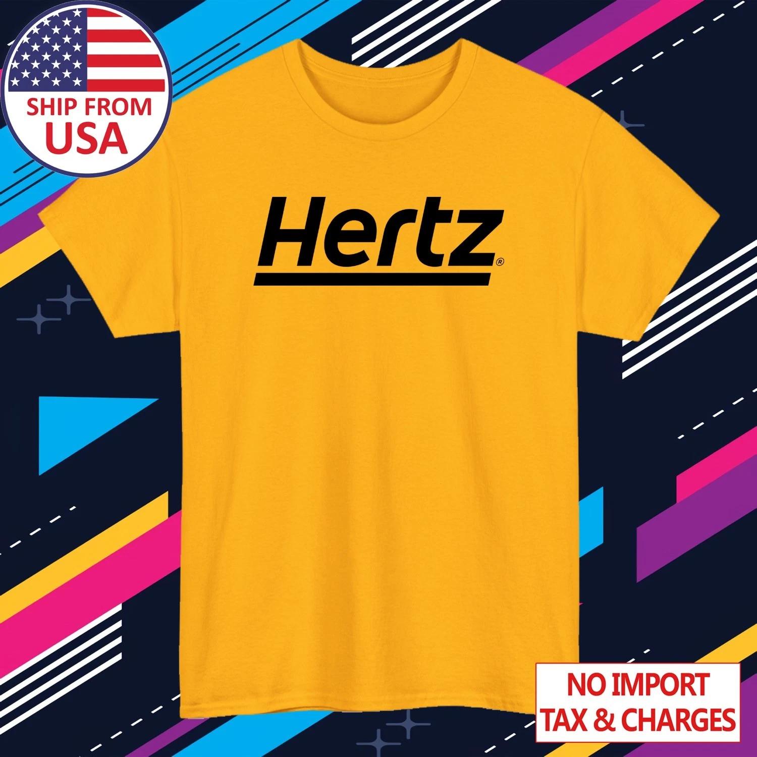 Hertz Car Rental Mens Daisy Yellow Size S-5XL 4XL
