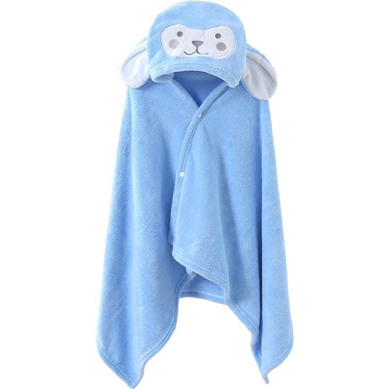 Nanjiren Baby Hooded Coral Fleece Bath Towel