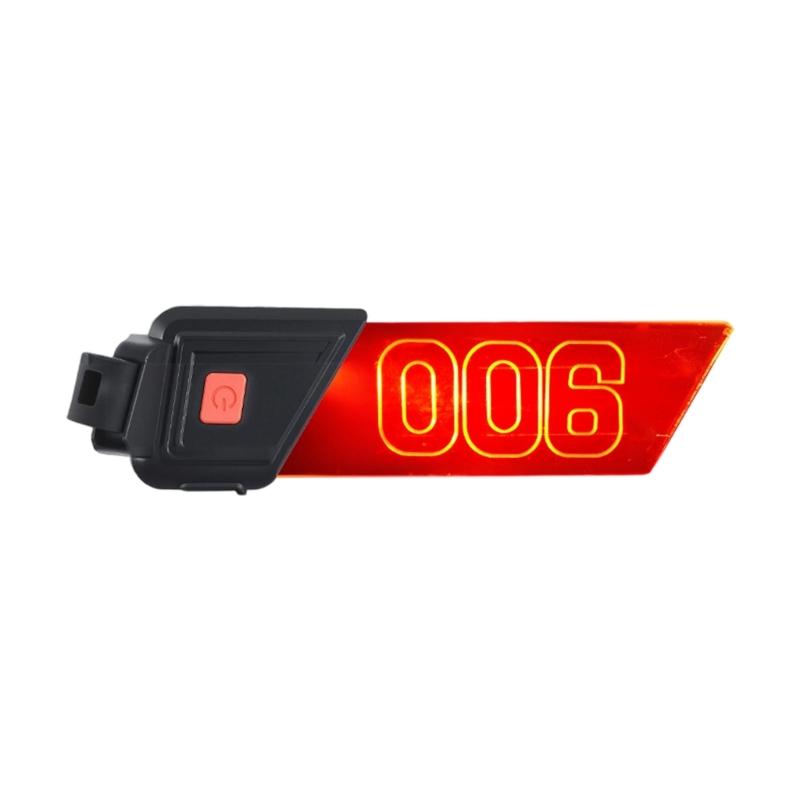 Outdoor Cycling Safety Warning Taillight Rechargeable Bicycles Tail Light Bike License Plate with LED Easy Installation