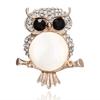Sparkling Rhinestone Animal Pins Imitation Pearls Lapel Pins Cute Animal Brooches  Gift Giving