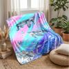 Ocean Mandalas Design Theme Blanket Lightweight Warm Flannel Blanket Decorative Throw Blanket for Home Decoration