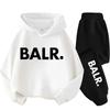 Children's hoodie andtrousersset featuring "New York USA" lettering;Autumn/Winter collection sportswear set for boys and girls.