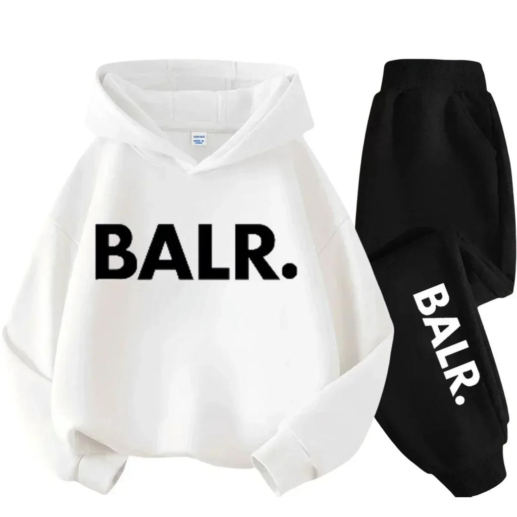 Children's hoodie andtrousersset featuring "New York USA" lettering;Autumn/Winter collection sportswear set for boys and girls.