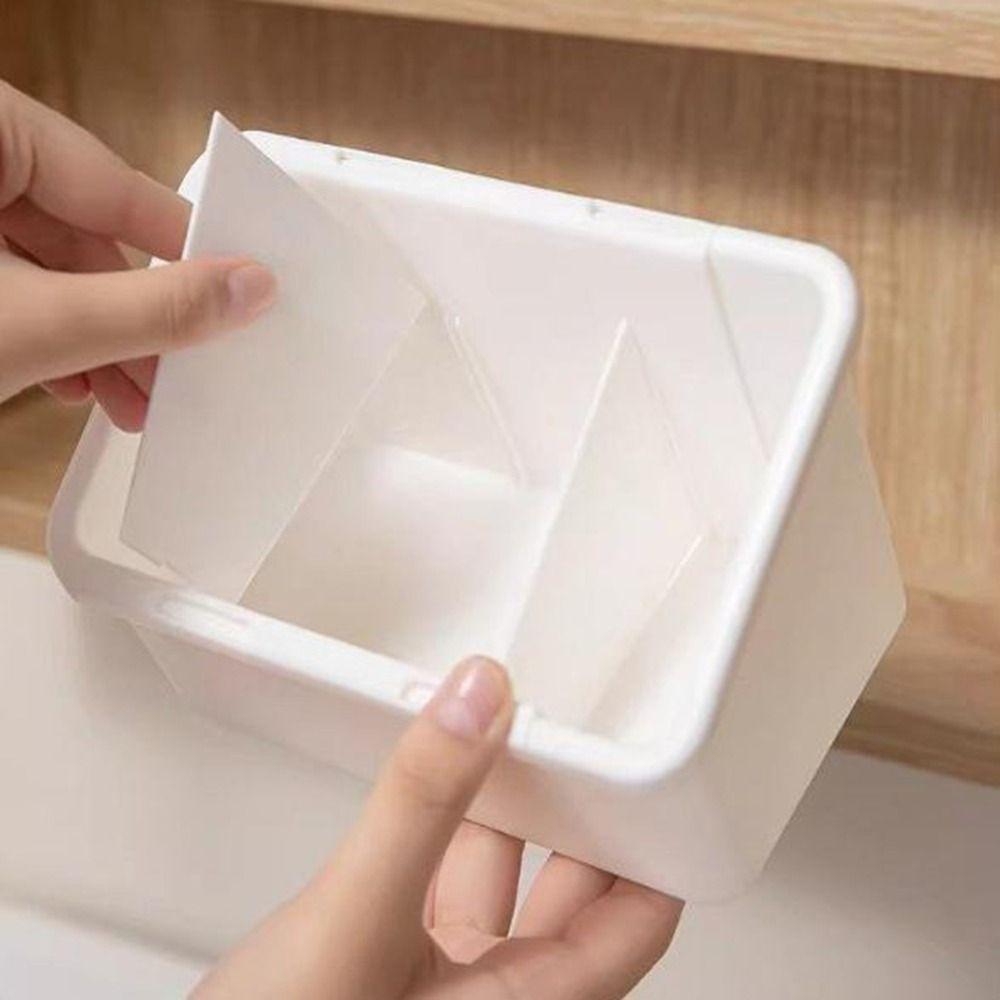 Plastic Extendable Mirror Cabinet Storage Box Adjustable With Divider Cosmetic Storage Box White Lipstick Storage Box Office