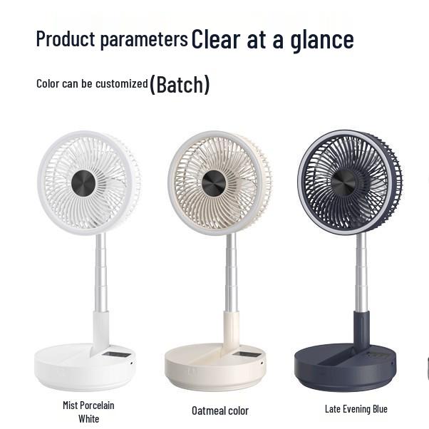 Folding Telescopic USB Charging Fan for Travel, Home, and Desktop Use