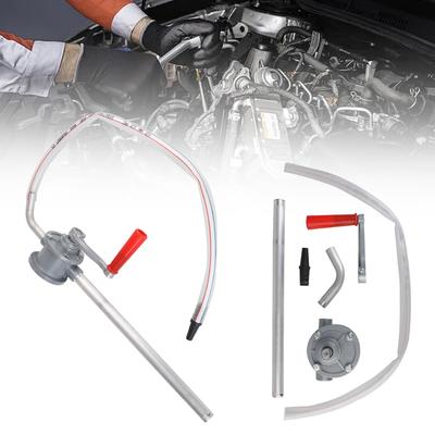 Manuelle Ölpumpe, Zahnradinjektor, Aluminium, manuelles Kurbelwerkzeug, Vakuum-Handpumpe mit Ölleitung, Siphon, Saugnapf, Getriebe