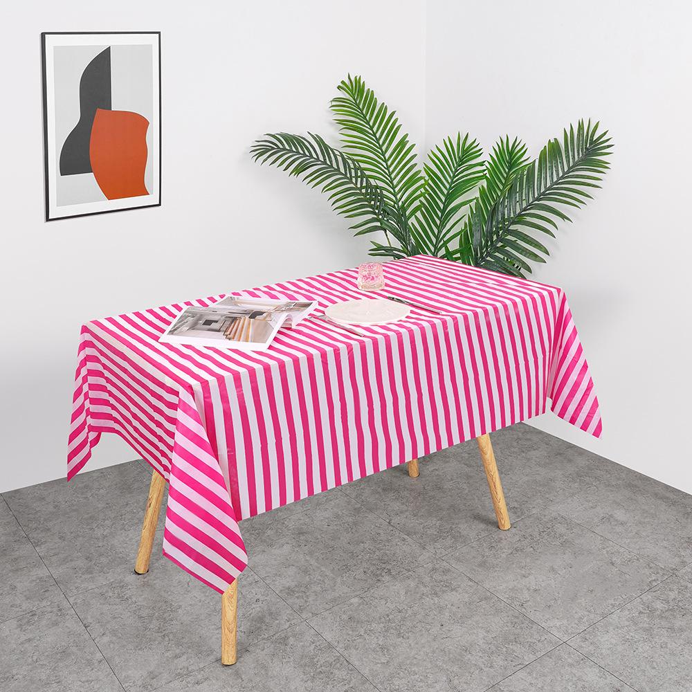 1/3pcs Plastic Tablecloth Disposable Tablecloth Party Picnic Table Waterproof Mat Wedding Home Decoration