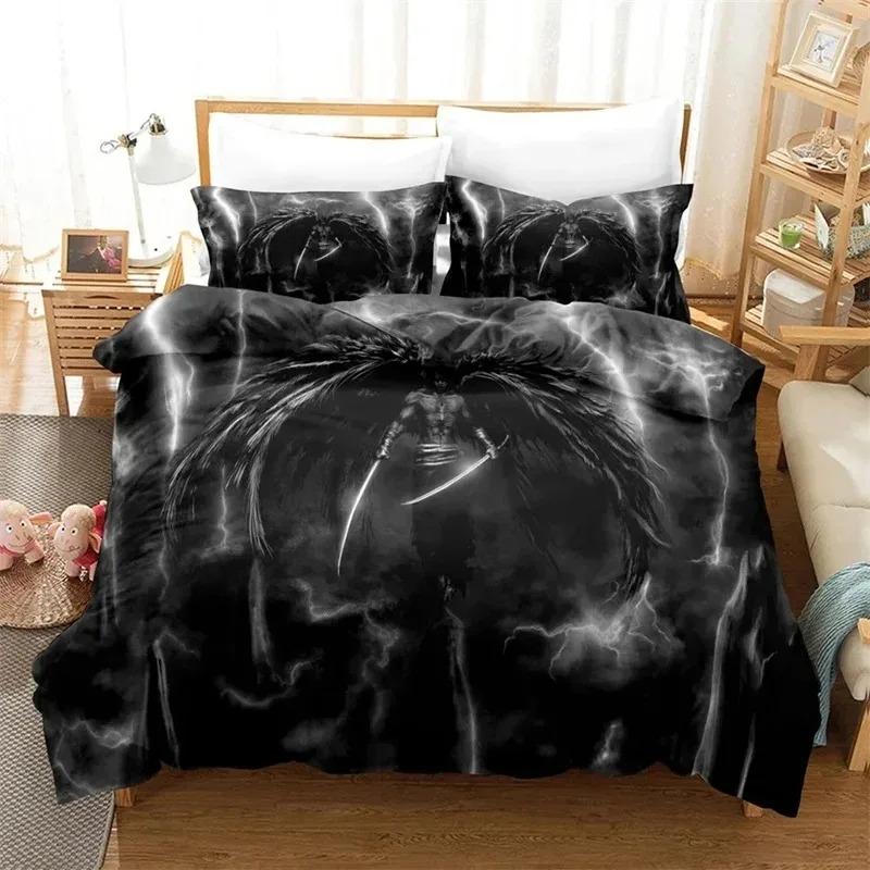 

3D Print Angel Bedding Set,Duvet Cover Comforter Bed Set Quilt Cover Pillowcase,King Queen Twin Size Boys Girls Adults 70x133cm 2pcs