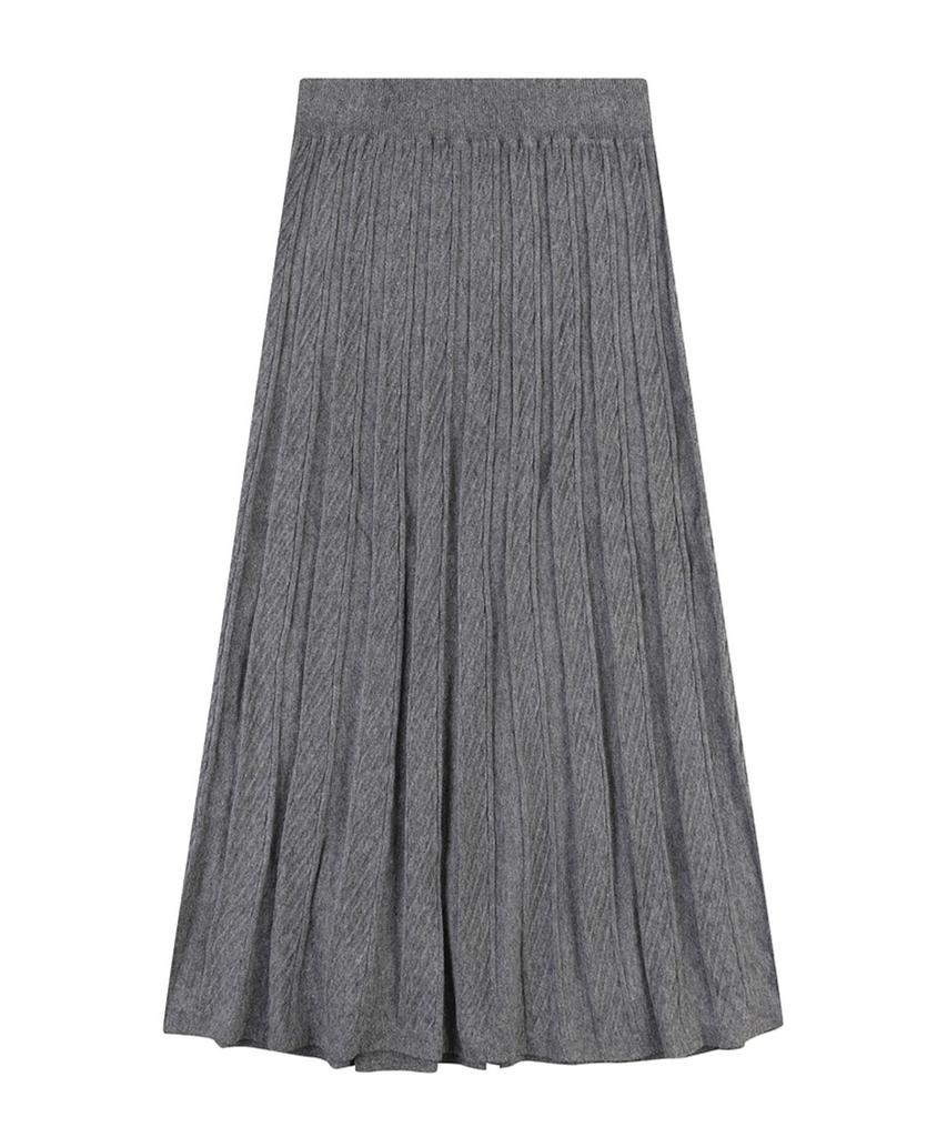 VANAKE Knit Pleated Skirt_Vb3Zksq301Z