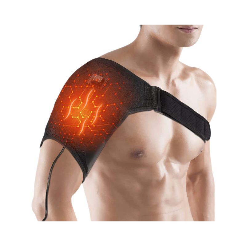 USB Electric Heating Shoulder Pads with Wormwood Hot Compress for Men and Women - Therapeutic Warmth for Shoulder Joints
