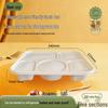 Biodegradable 5-Compartment Disposable Lunch Boxes