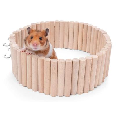 Yousheng Pet Bridge Toy Bur-free Bite Resistant Natural Wood Hamster Parrot Ladder Toy for Gerbils