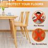 4/8/16 Pcs Round Chair Leg Protector Silicone, Chair Leg Pads, Furniture Leg Protector, Non Slip Reduce Noise Wrapped Felt Bottom