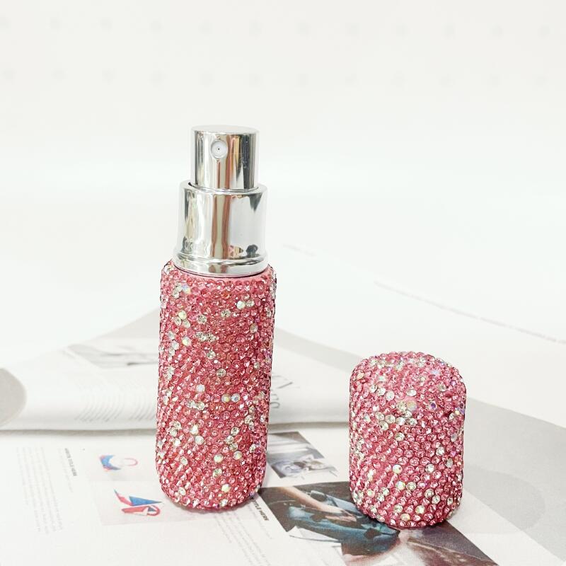 10ml Exquisite Creative Diamond-Studded Perfume Bottle Refillable Empty Bottle Toner Bottle Travel Size