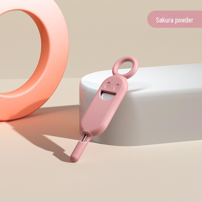 Set di Strumenti per Scheda SIM Anti-Smarrimento per Telefono con Faccina Sorridente e Portachiavi