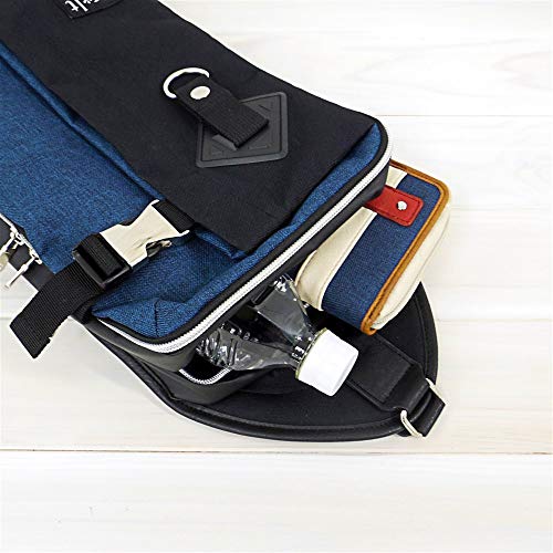 Walt Body Bag with Flap, Two-Layer Storage, Color-Scheme Black