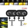 LED Pods, 2PCS 120W 12000LM Super Bright LED Driving Lights Fog Lights Waterproof LED Work Lights