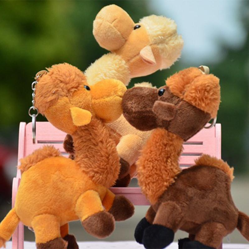 Cute Camel Doll Toy Women'S Bag Pendant Fur Animal Car Keychain Cartoon Little Camel Pendant Keychain Keychain Gift