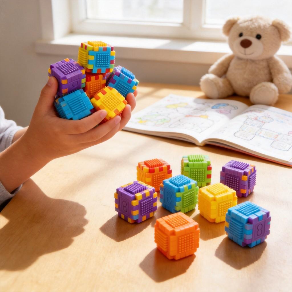 Creative Thinking Building Blocks With Pp Material For Parentchild Learning Educational Toy