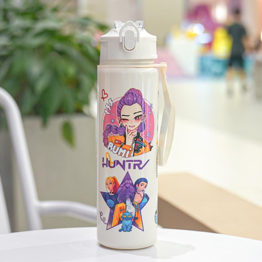 Kpop Dämonenjäger Sport-Wasserflasche mit großem Fassungsvermögen Kinder TRINKBECHER Student Erwachsener Trinkbecher Kinder Geburtstagsgeschenke