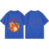 Potdemiel Summer New Pikachu Print Childrens Cotton TShirt Boys and Girls Comfortable and Breathable Childrens TShirt