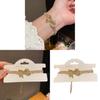 Fashion Zircon Double Layer Butterfly Charm Bracelet For Women Gift Wefare