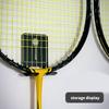 Badminton Racket Holder Stainless Steel Wall Hook Wall Mounted Racket Holder Tennis Racket Storage Rack Easy to Use