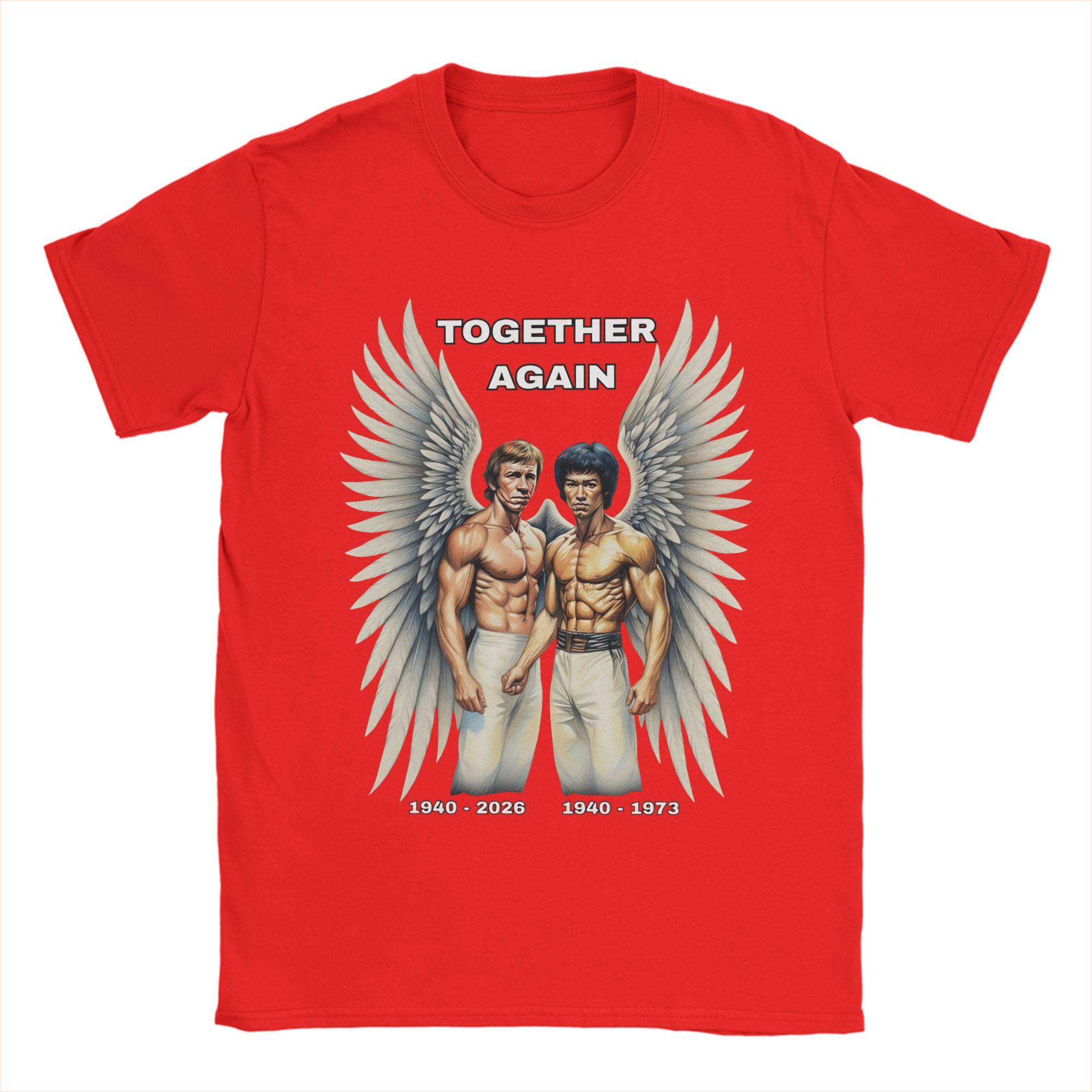 

Chuck Norris Memorial Cotton TShirt For Mens Summer Street Style TShirts Fashion Tees Oversized Design Tops S